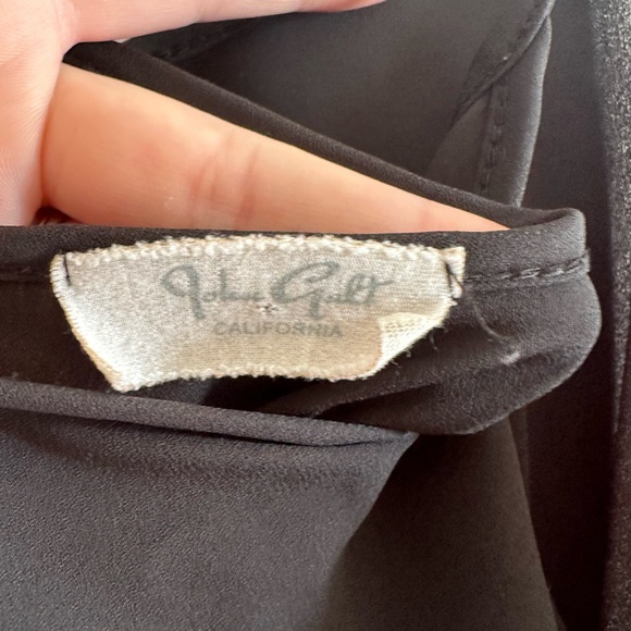 Brandy Melville John Galt Black Sheer Tie Back Slip Mini Dress size Small EUC - Picture 9 of 10